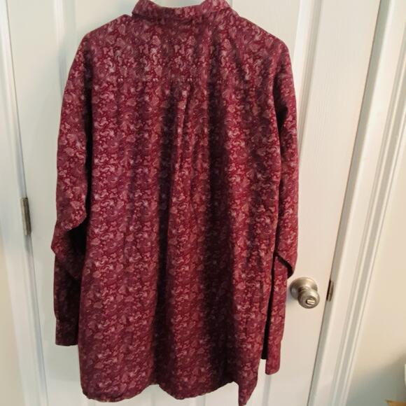 Ariat Shirt Mens XXL Red Paisley Button up Classic Cowboy Rodeo Western Print - Picture 6 of 7